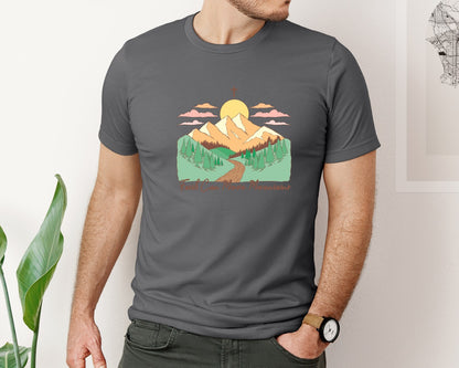 brand:Bella Canvas|color:Asphalt|Faith Can Move Mountains Christian Quote 2 Graphic T-Shirt