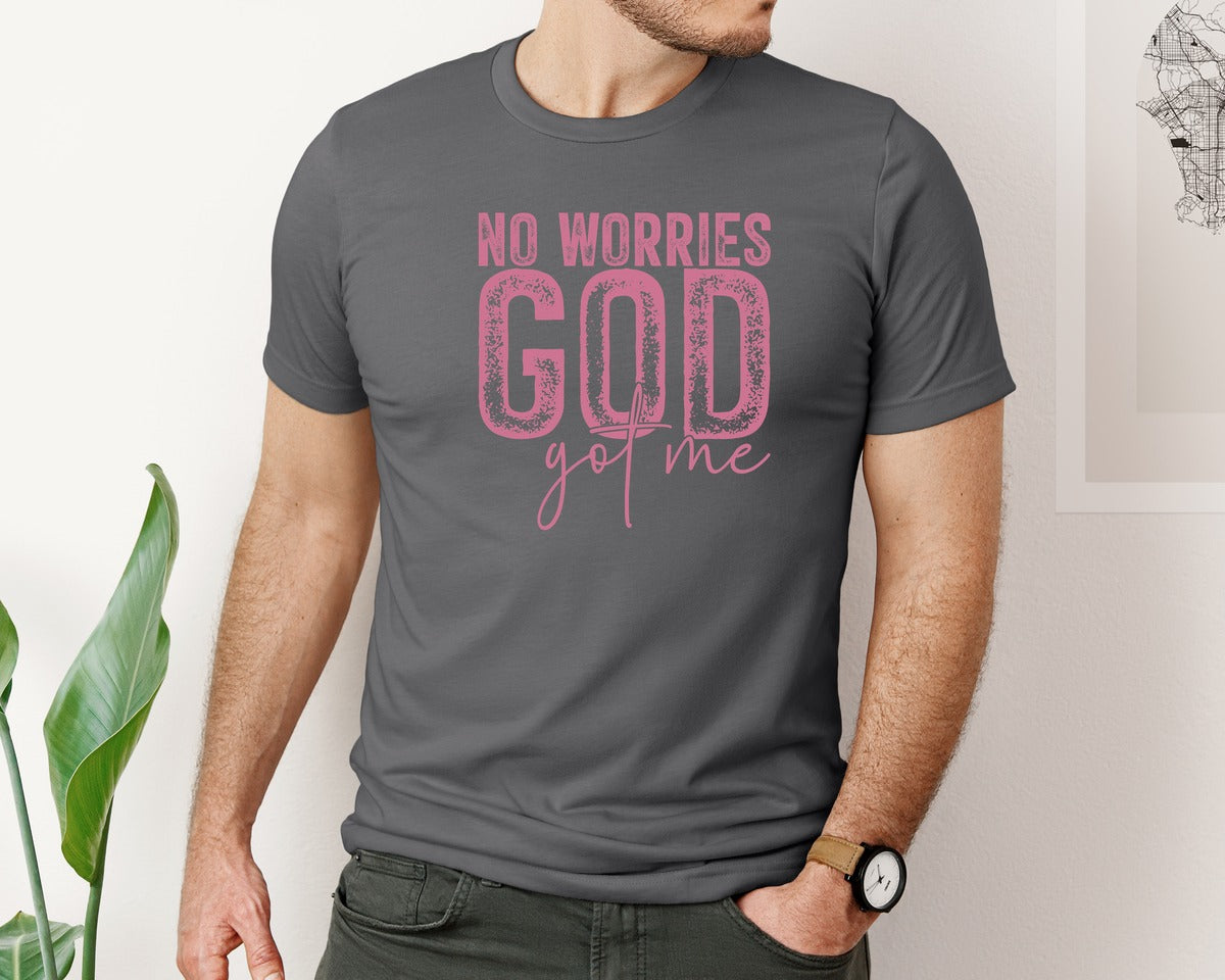 brand:Bella Canvas|color:Asphalt|Unafraidgod Got Me Christian Q Graphic T-Shirt