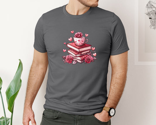 Valentine Book Lover 5 Graphic T-Shirt