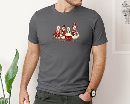 brand:Bella Canvas|color:Asphalt|Valentines Day Silly Goose Love 2 Graphic T-Shirt