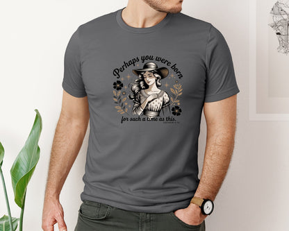 brand:Bella Canvas|color:Asphalt|Perhaps You Were Born Christian 2 Graphic T-Shirt