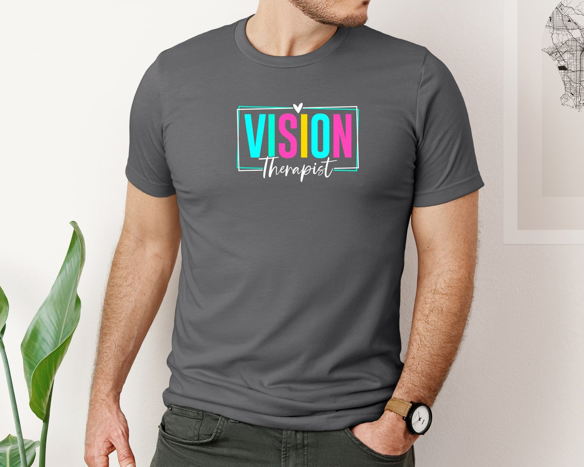 brand:Bella Canvas|color:Asphalt|Vision Therapist Therapy Career T Shirt Graphic T-Shirt