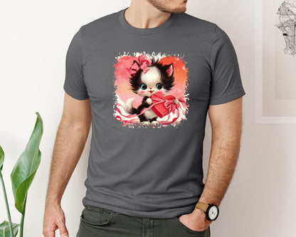 brand:Bella Canvas|color:Asphalt|Vintage Valentine Square Tshirt 21 Graphic T-Shirt