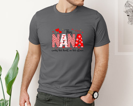 Wears Heart On Her Sleeve Graphic T-Shirt