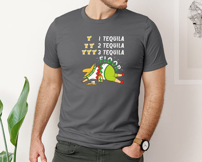 brand:Bella Canvas|color:Asphalt|Tequila Cinco De Mayo T Shirt Graphic T-Shirt