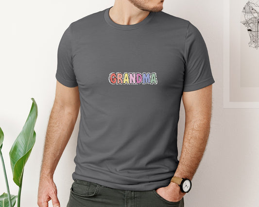 Pastel Leopard Grandma Mother Graphic T-Shirt
