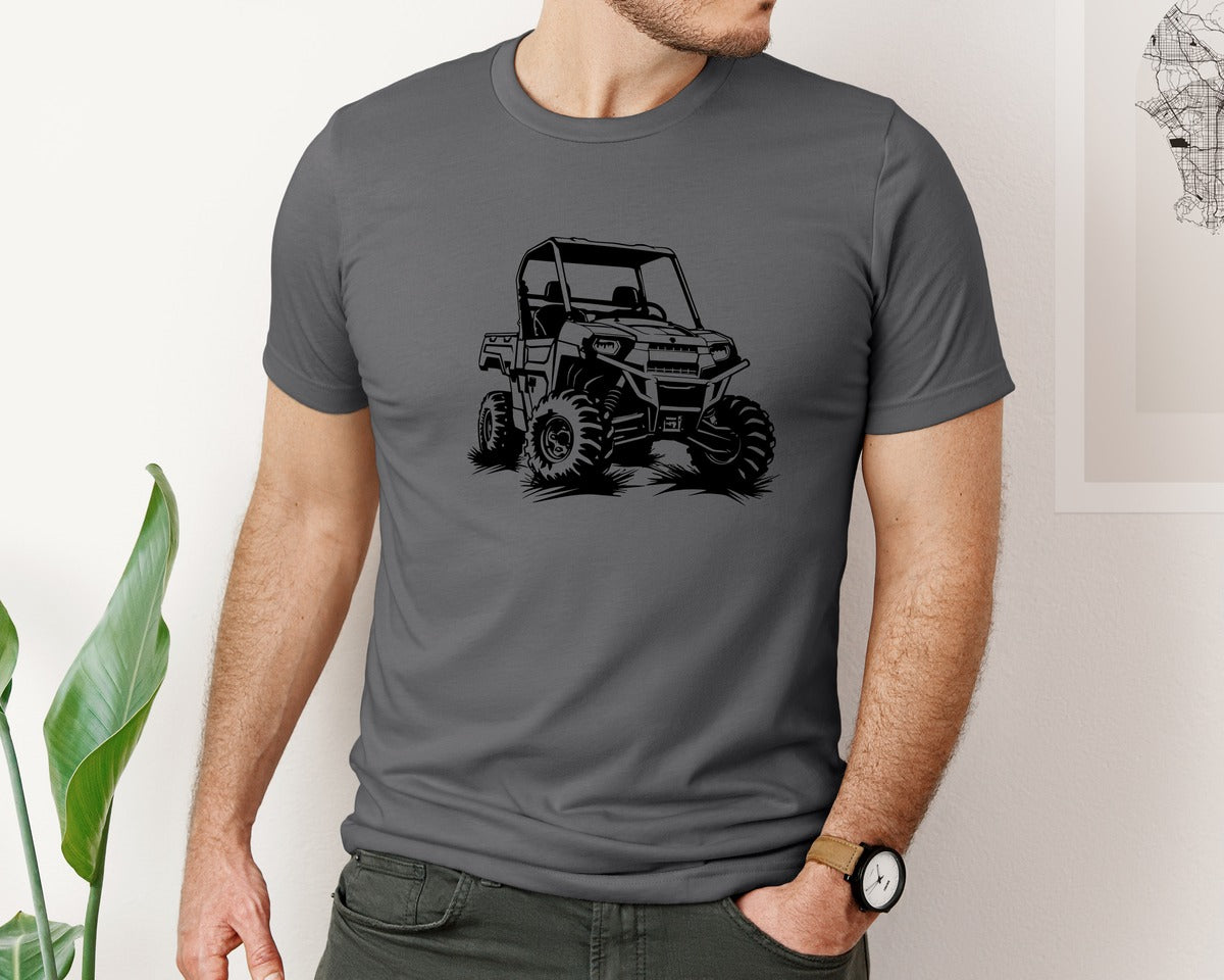 brand:Bella Canvas|color:Asphalt|Atv Atv Riding Graphic T-Shirt