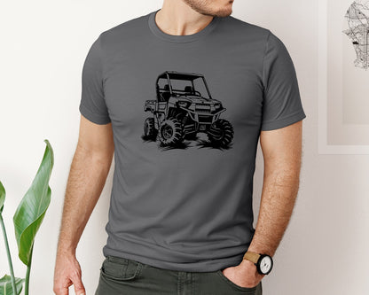 brand:Bella Canvas|color:Asphalt|Atv Atv Riding Graphic T-Shirt