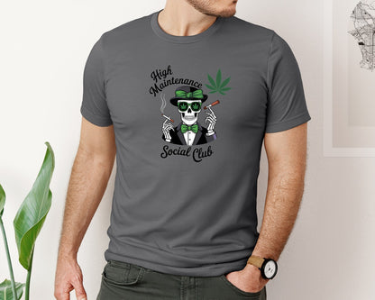brand:Bella Canvas|color:Asphalt|High Maintenance Social Club 4 Graphic T-Shirt