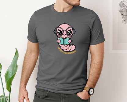 brand:Bella Canvas|color:Asphalt|Sassy Bookworm T Shirt Graphic T-Shirt