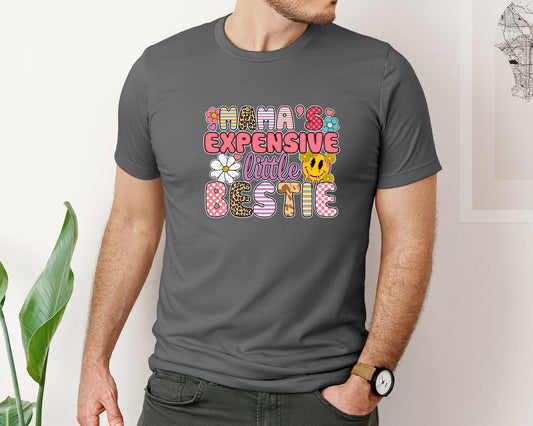Mamas Expensive Little Bestie 9 Graphic T-Shirt
