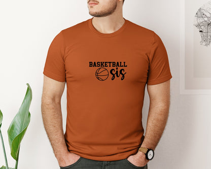 brand:Bella Canvas|color:Autumn|Basketball Sis 2 Graphic T-Shirt