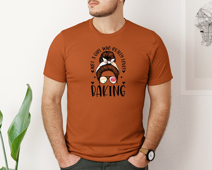 brand:Bella Canvas|color:Autumn|Baking Girl Hair Bow Sunglasses Graphic T-Shirt
