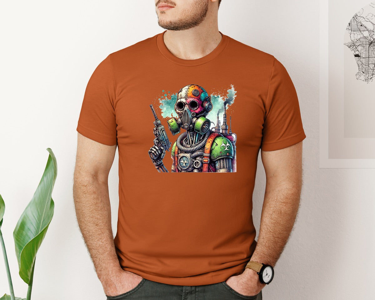 brand:Bella Canvas|color:Autumn|Robot Sublimationsticker Graphic T-Shirt