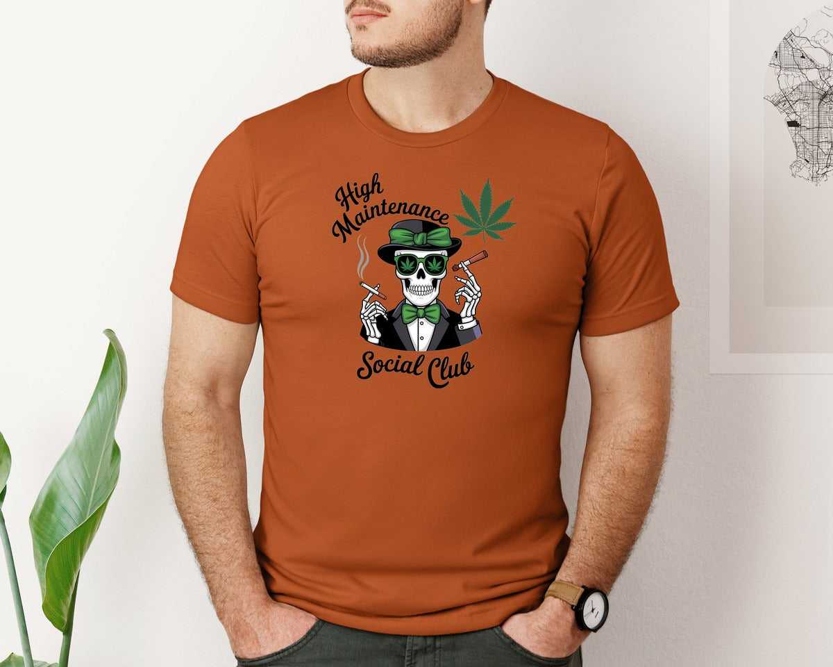 brand:Bella Canvas|color:Autumn|High Maintenance Social Club 4 Graphic T-Shirt