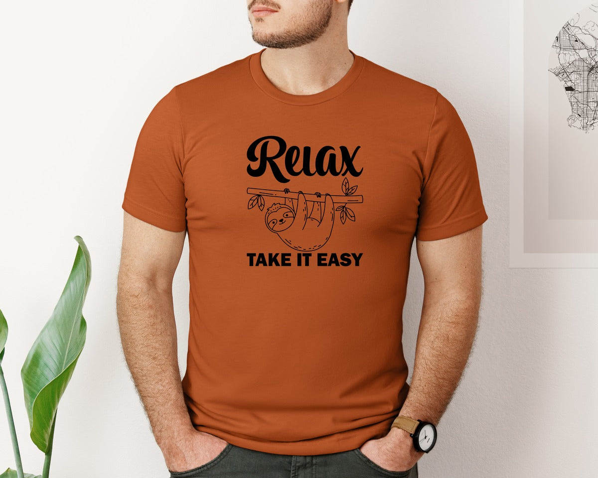 brand:Bella Canvas|color:Autumn|Relax Take It Easy T Shirt Graphic T-Shirt