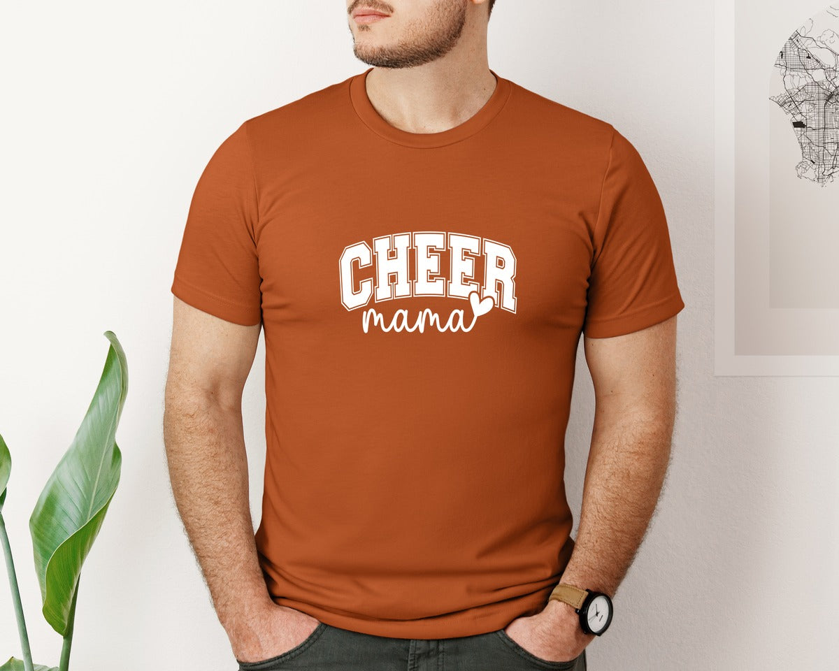 brand:Bella Canvas|color:Autumn|Cheer Mama Cheer Mom 2 Graphic T-Shirt