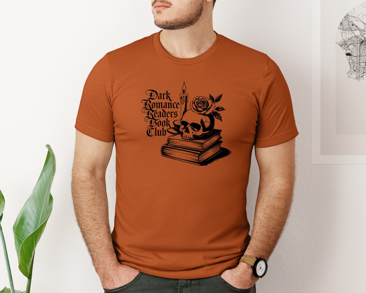 brand:Bella Canvas|color:Autumn|Dark Romance Readers Book Club T Shi Graphic T-Shirt