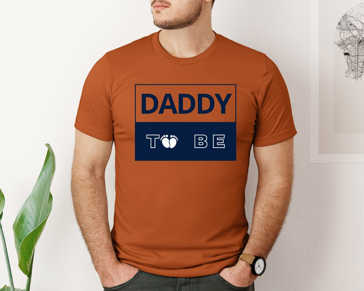 brand:Bella Canvas|color:Autumn|Daddy To Be Pregnancy Announcement 2 Graphic T-Shirt