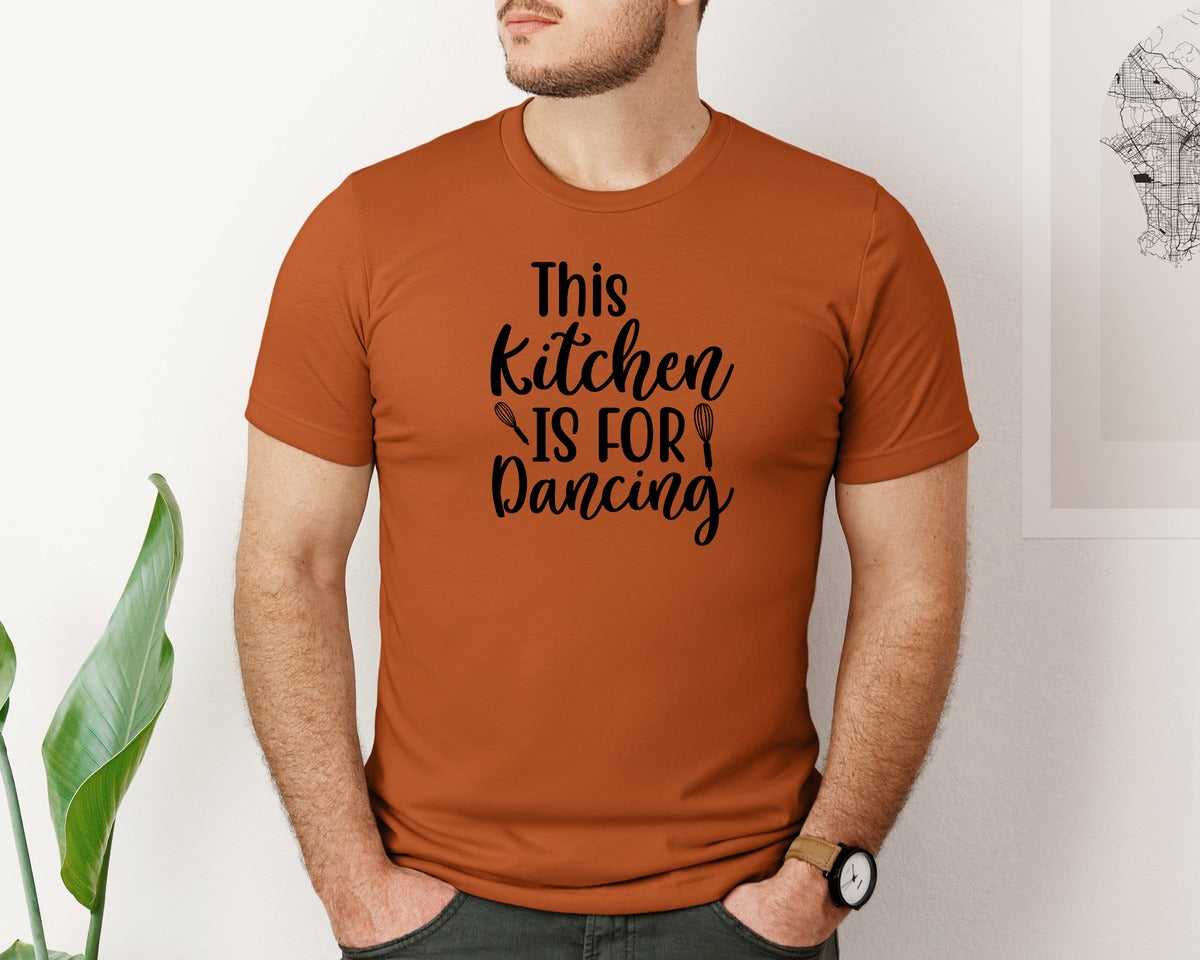 brand:Bella Canvas|color:Autumn|Home Cooking Funny Kitchen T Shirt Graphic T-Shirt