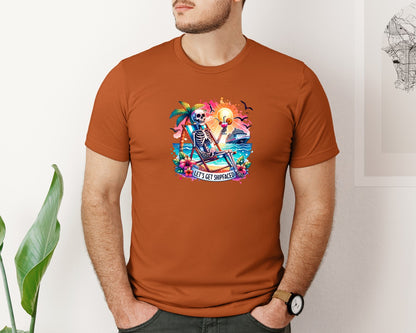 brand:Bella Canvas|color:Autumn|Cruise Skeleton Funny Graphic T-Shirt