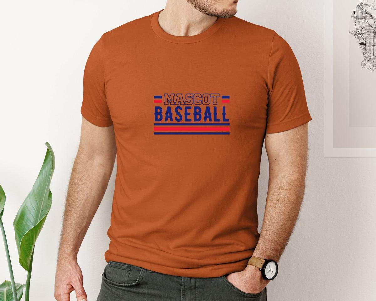 brand:Bella Canvas|color:Autumn|Baseball Team Baseball Mom 2 Graphic T-Shirt