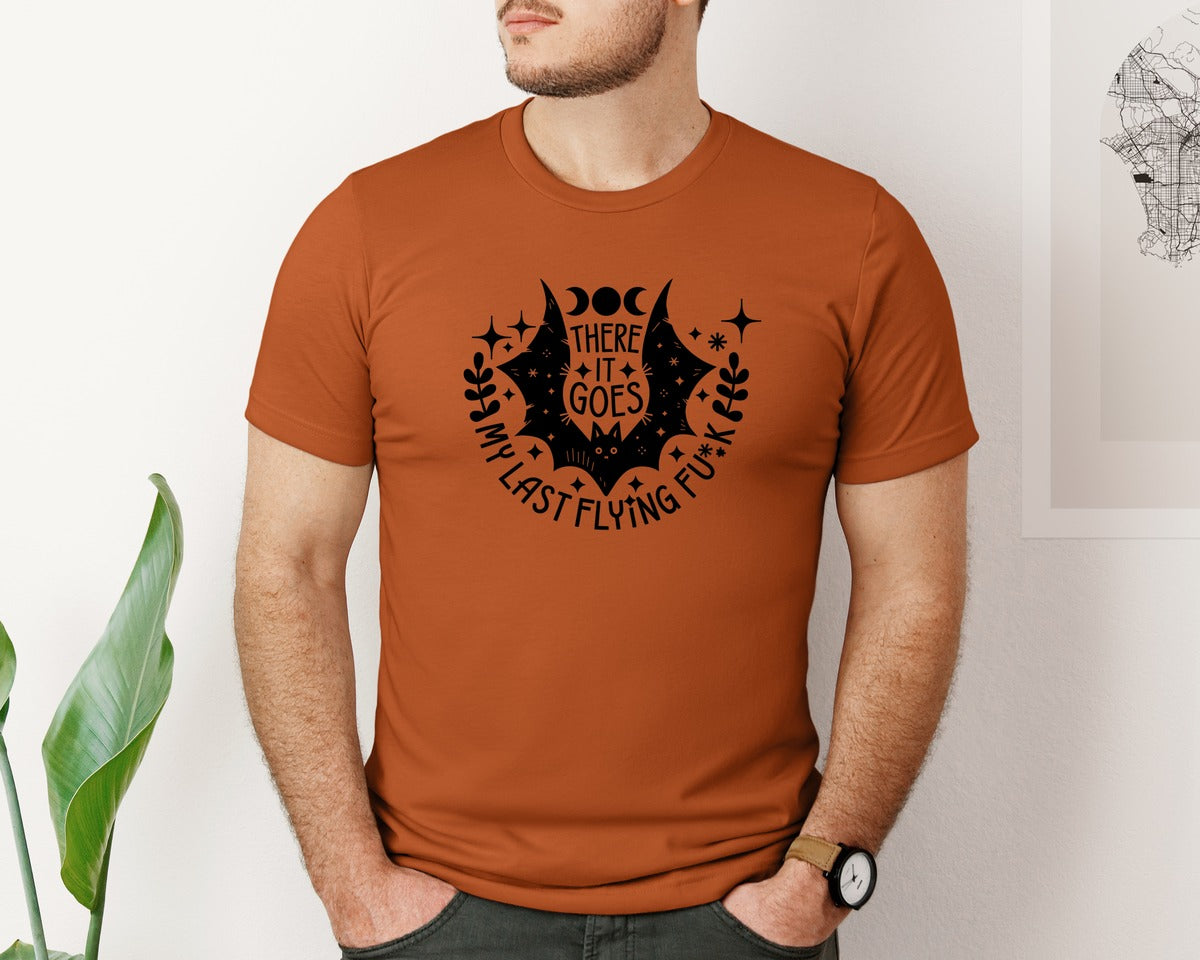 brand:Bella Canvas|color:Autumn|There It Goes My Last Flying Fck 2 Graphic T-Shirt