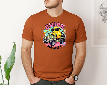 brand:Bella Canvas|color:Autumn|Chick Magnet Easter Chick Cool Graphic T-Shirt