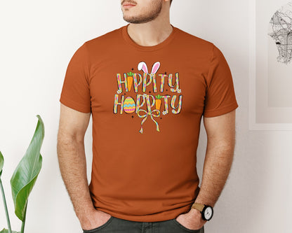 brand:Bella Canvas|color:Autumn|Hippity Hoppity Easter 2 Graphic T-Shirt
