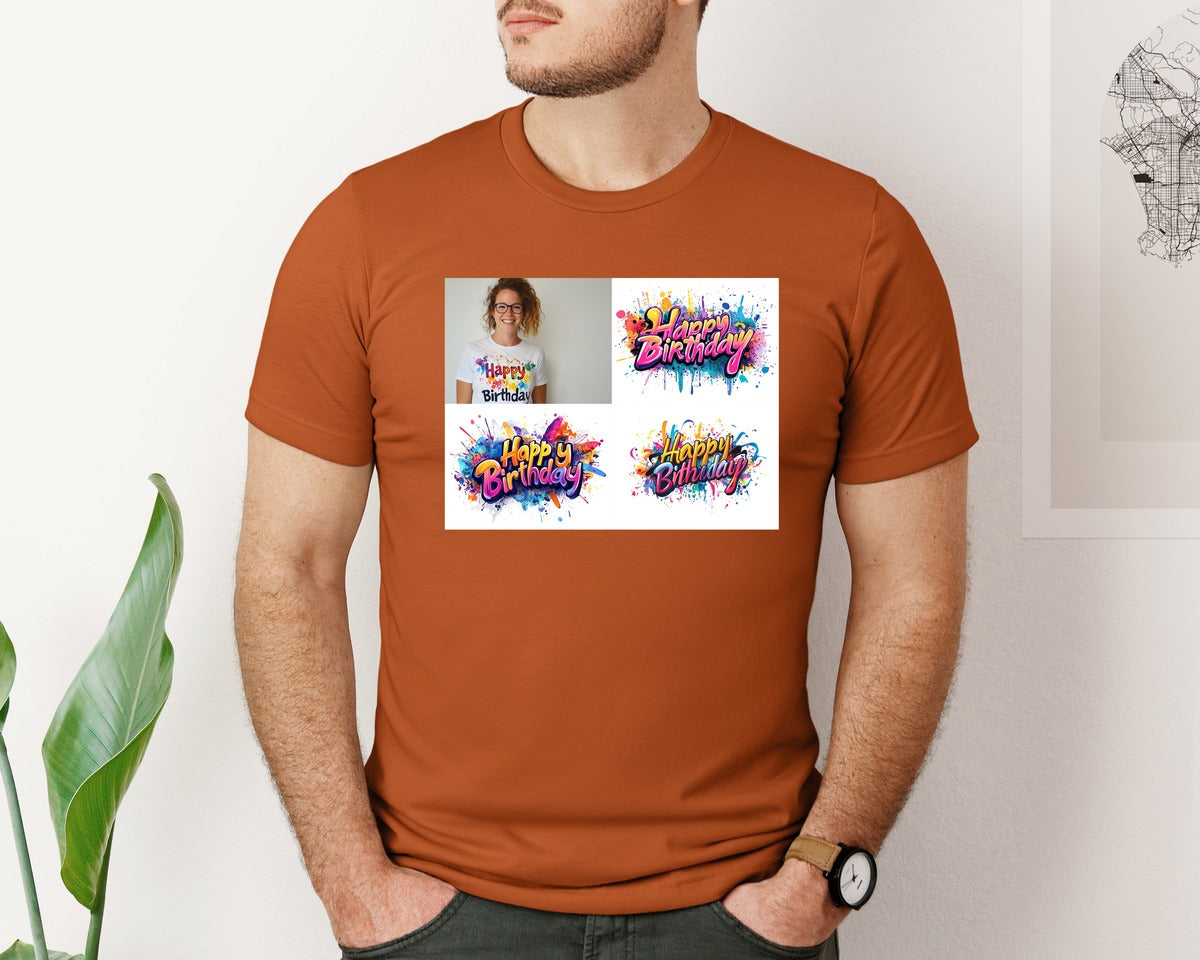 brand:Bella Canvas|color:Autumn|Happy Birthday T Shirt Design 69 Graphic T-Shirt