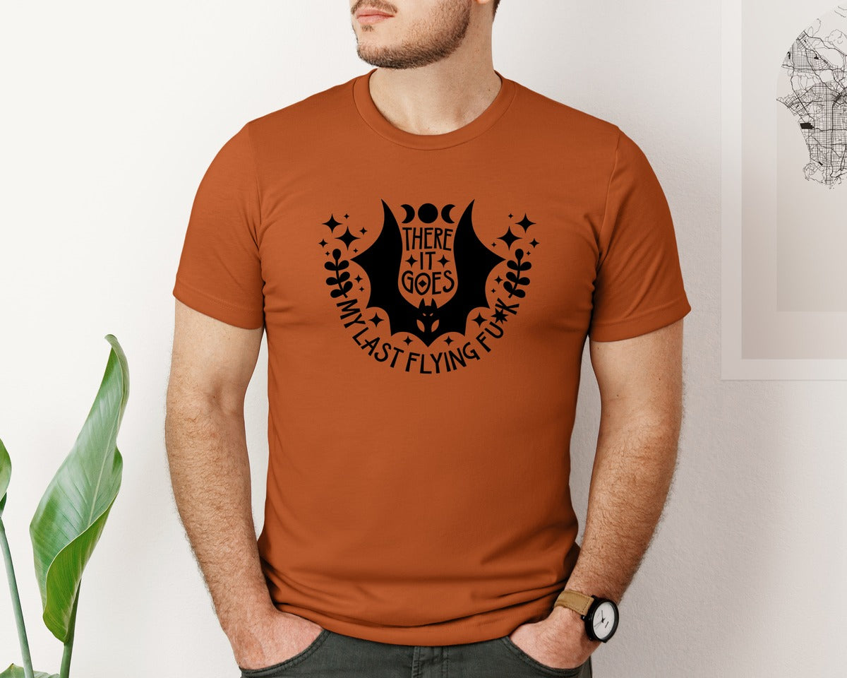 brand:Bella Canvas|color:Autumn|There It Goes My Last Flying Fck 3 Graphic T-Shirt