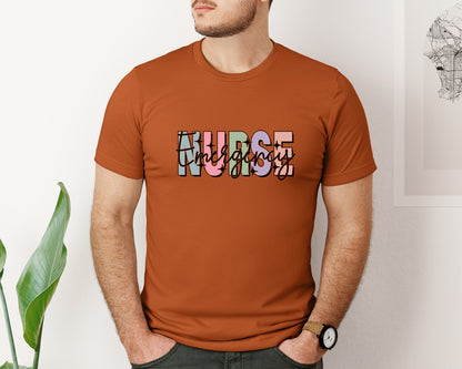 brand:Bella Canvas|color:Autumn|Er Nurse Design Emergency Nurse Graphic T-Shirt