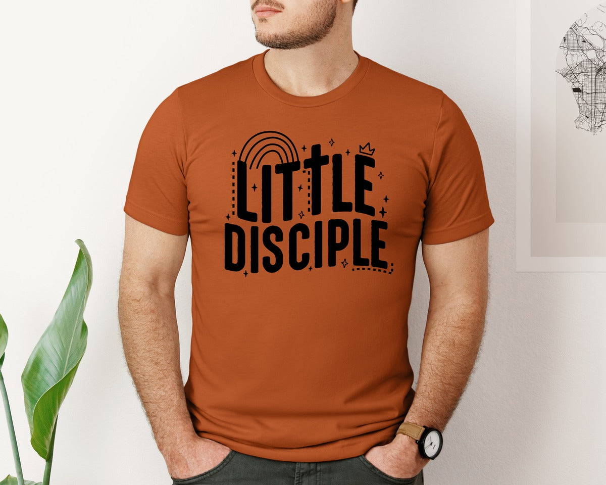 brand:Bella Canvas|color:Autumn|Retro Little Disciple Tshirt Kids Graphic T-Shirt