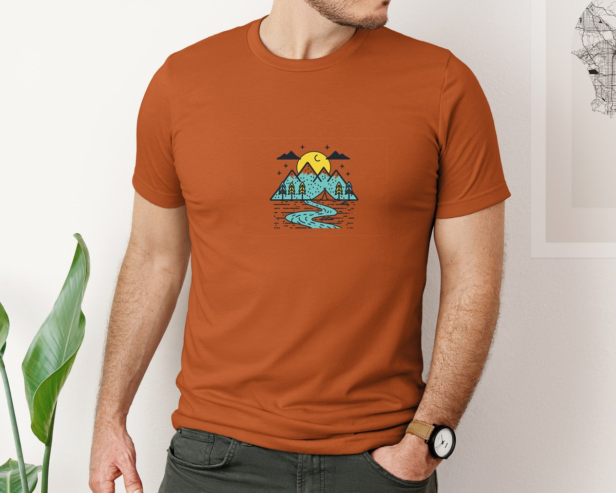 brand:Bella Canvas|color:Autumn|Camping T Shirt Vector Design 4 Graphic T-Shirt