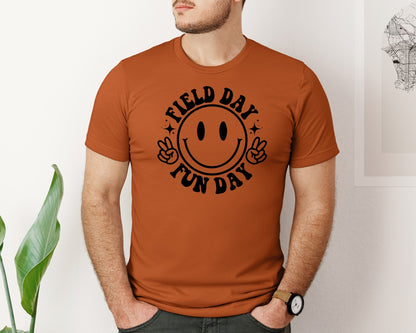 brand:Bella Canvas|color:Autumn|Field Day Fun Day Field Day Graphic T-Shirt
