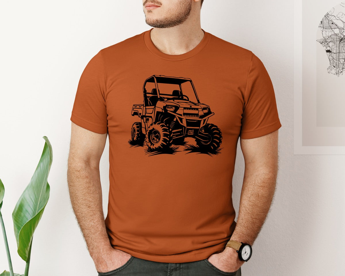 brand:Bella Canvas|color:Autumn|Atv Atv Riding Graphic T-Shirt