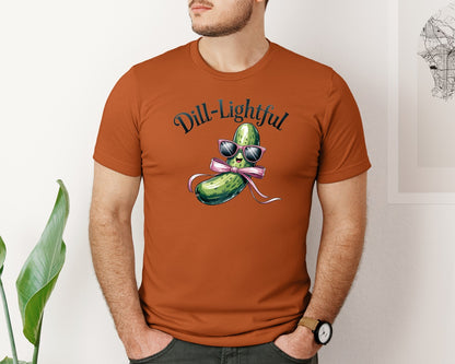 brand:Bella Canvas|color:Autumn|Dill Lightful Funny Pickle 2 Graphic T-Shirt