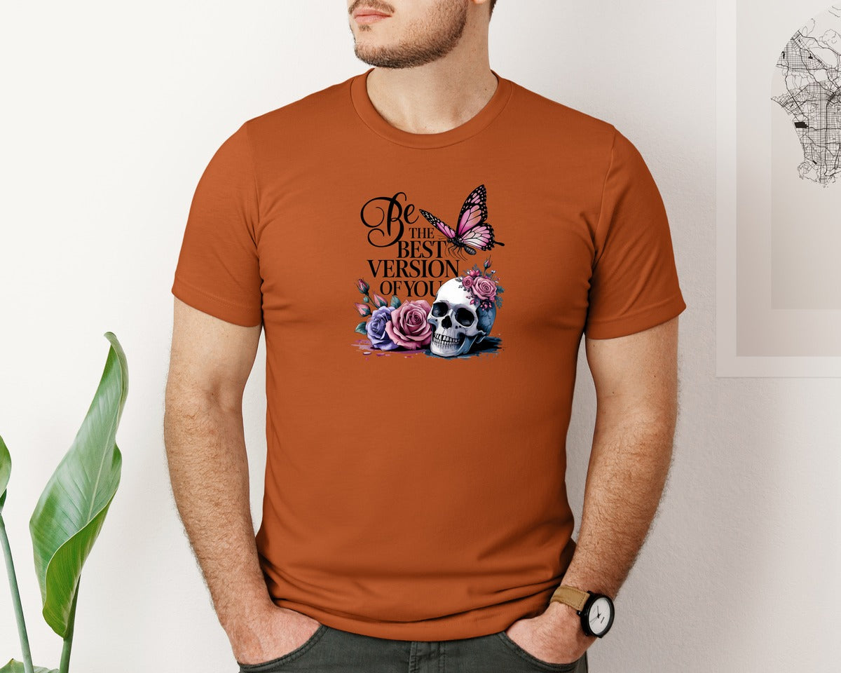 brand:Bella Canvas|color:Autumn|Be The Best Version Of You Self Love 2 Graphic T-Shirt