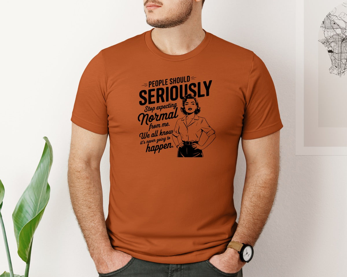 brand:Bella Canvas|color:Autumn|Vintage Funny Trendy Woman Shirt Design Graphic T-Shirt