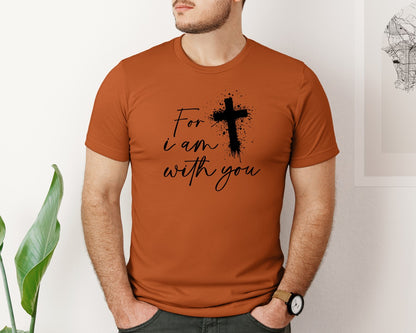 brand:Bella Canvas|color:Autumn|Fear Not Christianity Bible Graphic T-Shirt