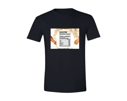 brand:Generic|color:Black|Easter Nutrition Facts Easter 2 Graphic T-Shirt