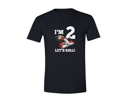 brand:Generic|color:Black|Kids Race Car 2Nd Birthday Racing Car 2 Graphic T-Shirt