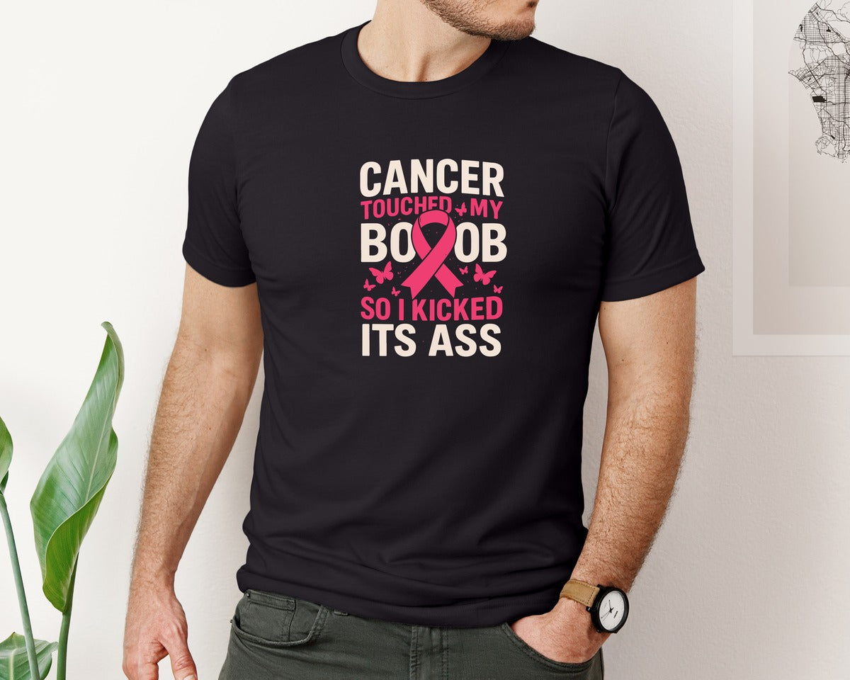 brand:Bella Canvas|color:Black|Breast Cancer Awareness Tshirt Design 34 Graphic T-Shirt