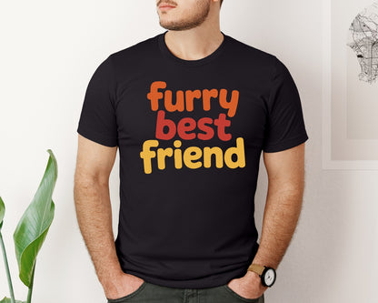 brand:Bella Canvas|color:Black|Furry Best Friend Graphic T-Shirt