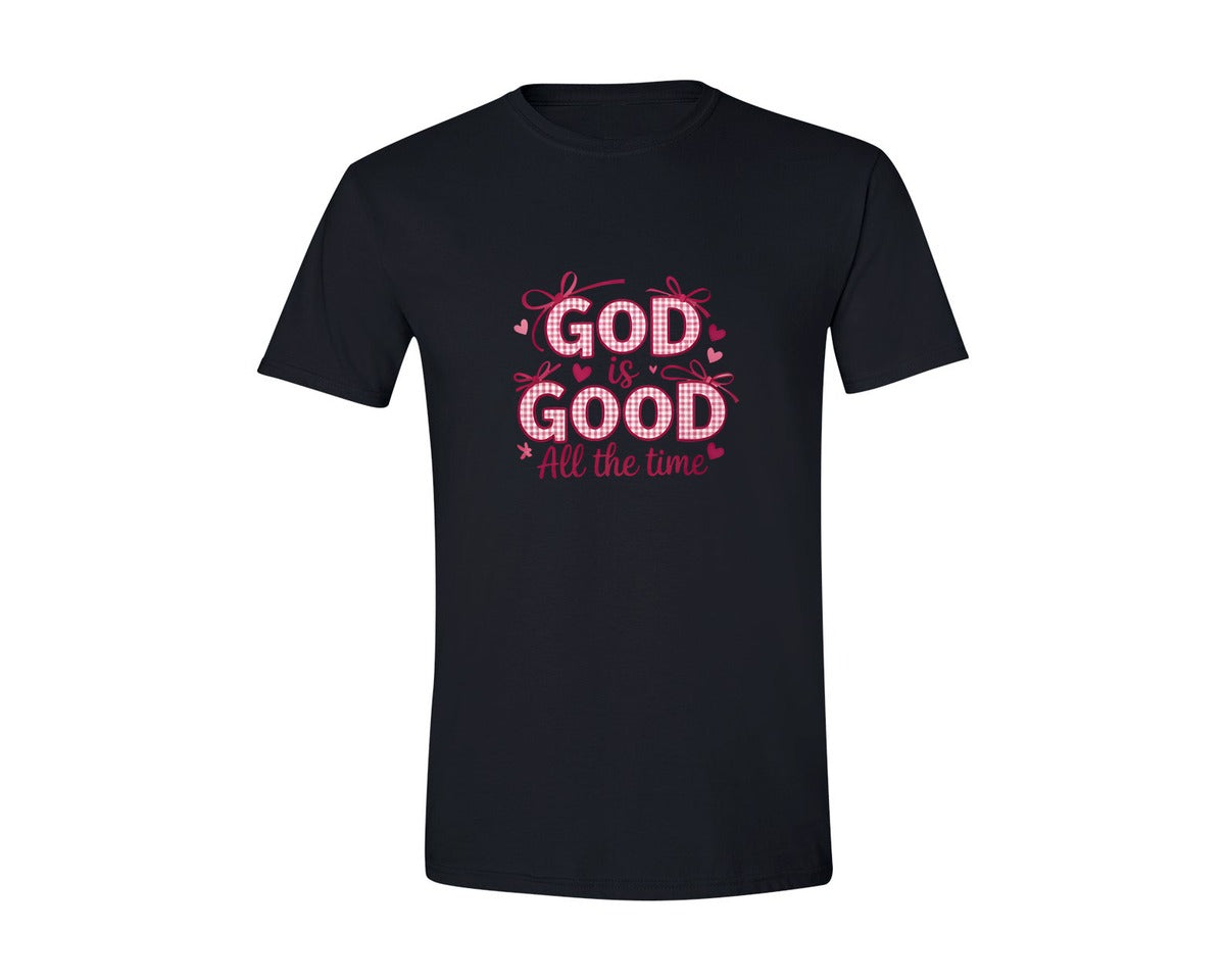 brand:Generic|color:Black|Retro Christian Valentines Design Graphic T-Shirt
