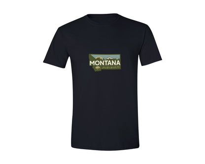 brand:Generic|color:Black|Montana State Map 2 Graphic T-Shirt