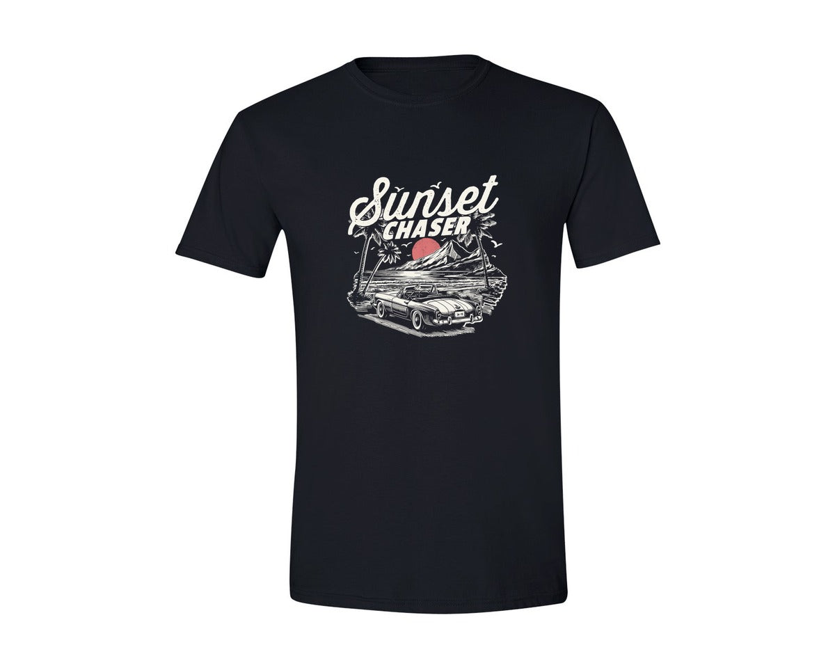 brand:Generic|color:Black|Sunset Chaser Retro Summer Shirt Graphic T-Shirt