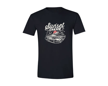 brand:Generic|color:Black|Sunset Chaser Retro Summer Shirt Graphic T-Shirt