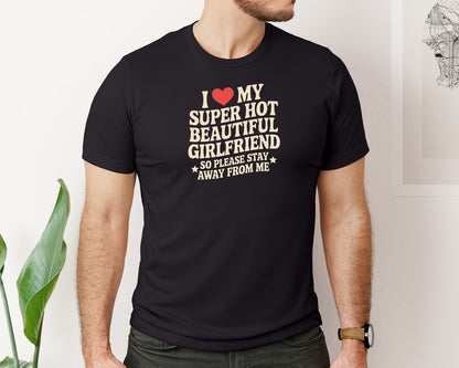 brand:Bella Canvas|color:Black|I Love My Girlfriend Valentines Day Graphic T-Shirt