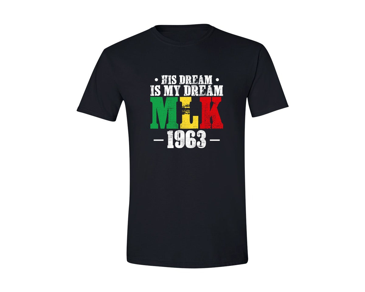 brand:Generic|color:Black|Mlk Martin Luther King Black Graphic T-Shirt